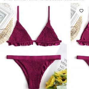 Ruffles Smocked Bikini